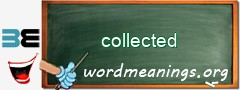 WordMeaning blackboard for collected